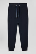 Relax navy blue brushed fleece jogging bottoms