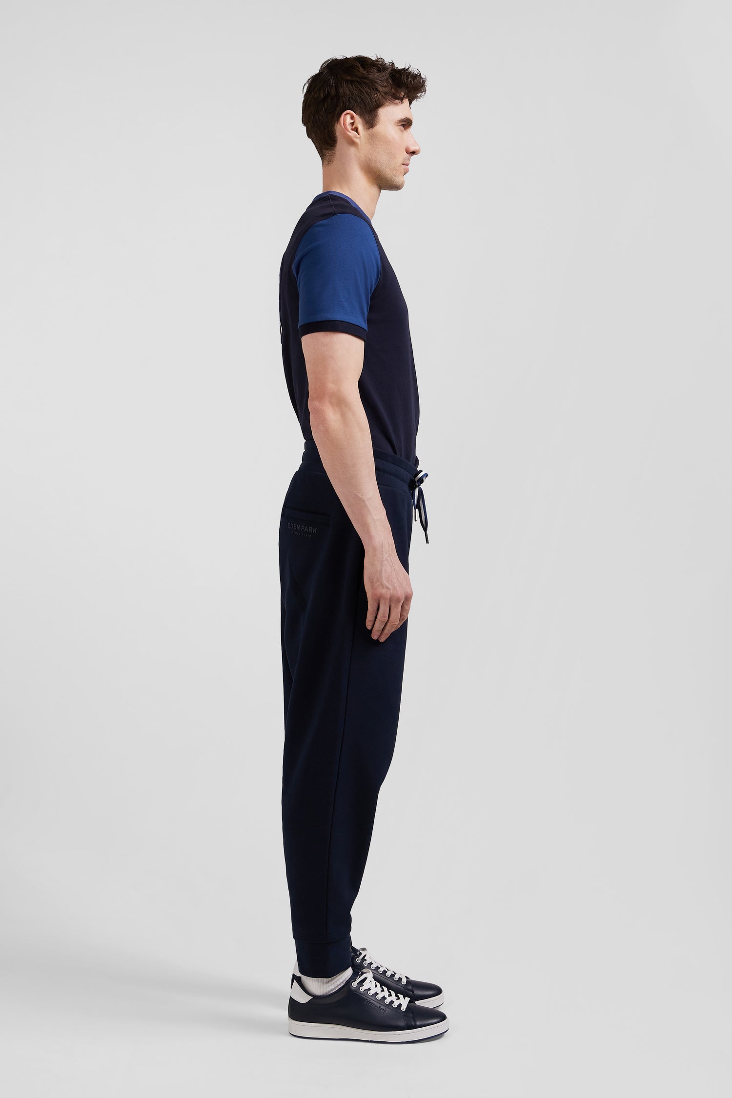 Relax navy blue brushed fleece jogging bottoms