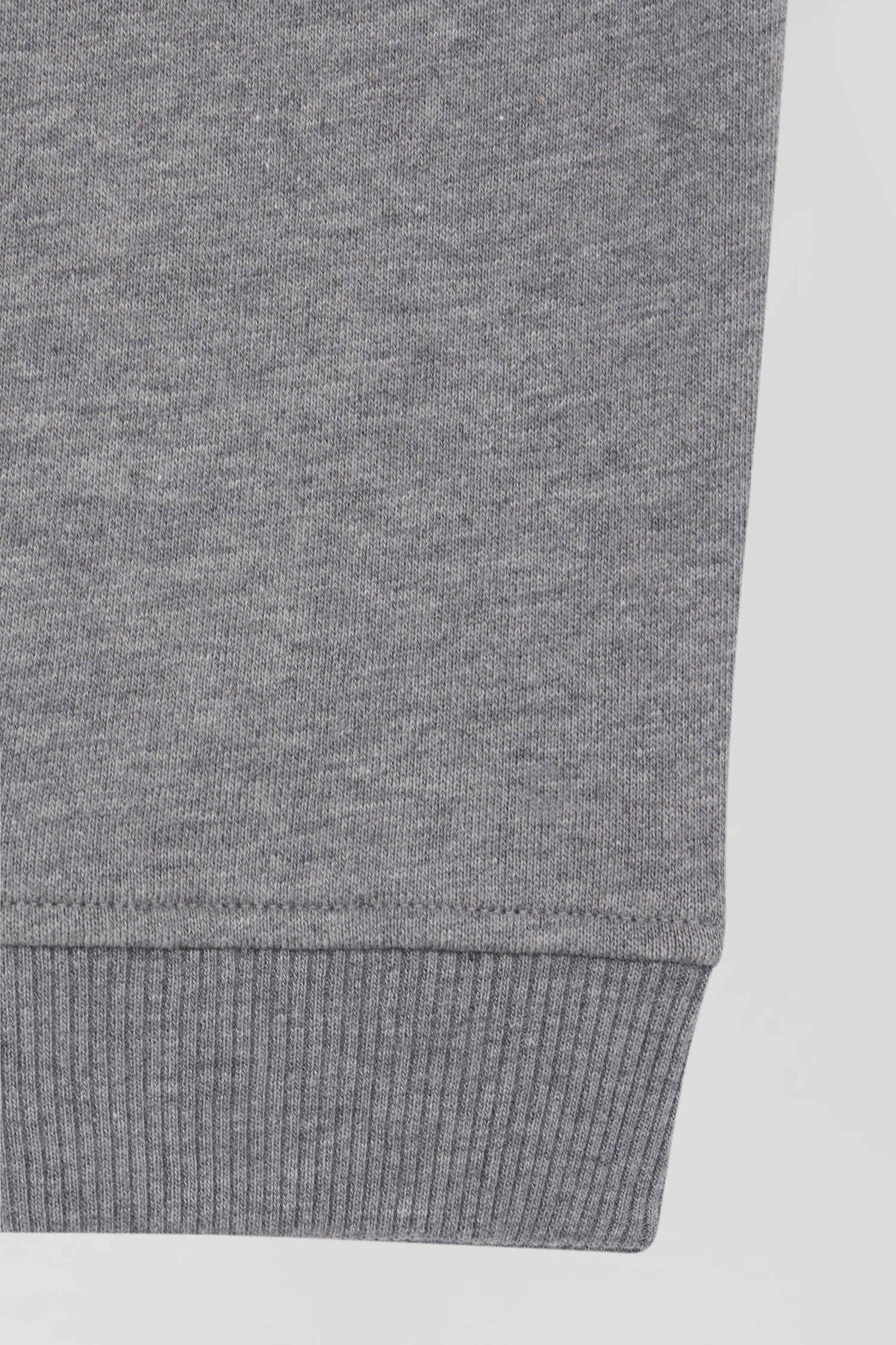 Regular grey brushed cotton fleece jogging bottoms