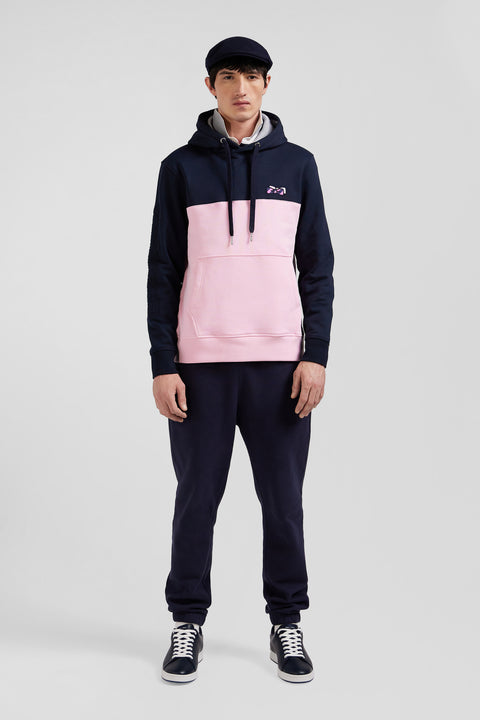 Regular pink cotton hoodie - Image 1