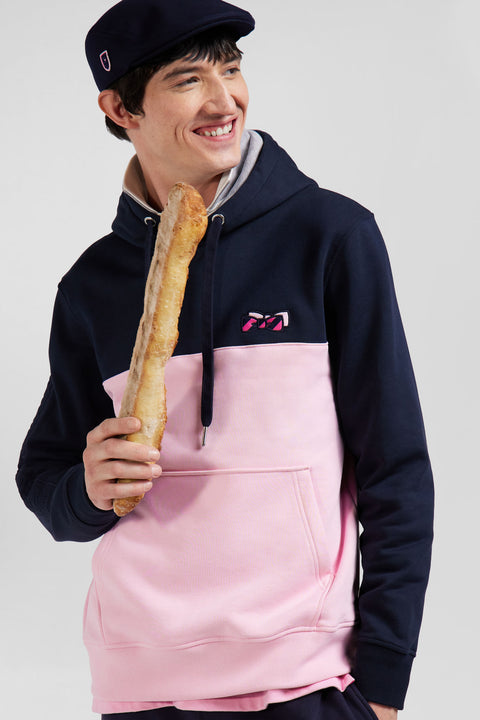 Regular pink cotton hoodie - Image 3