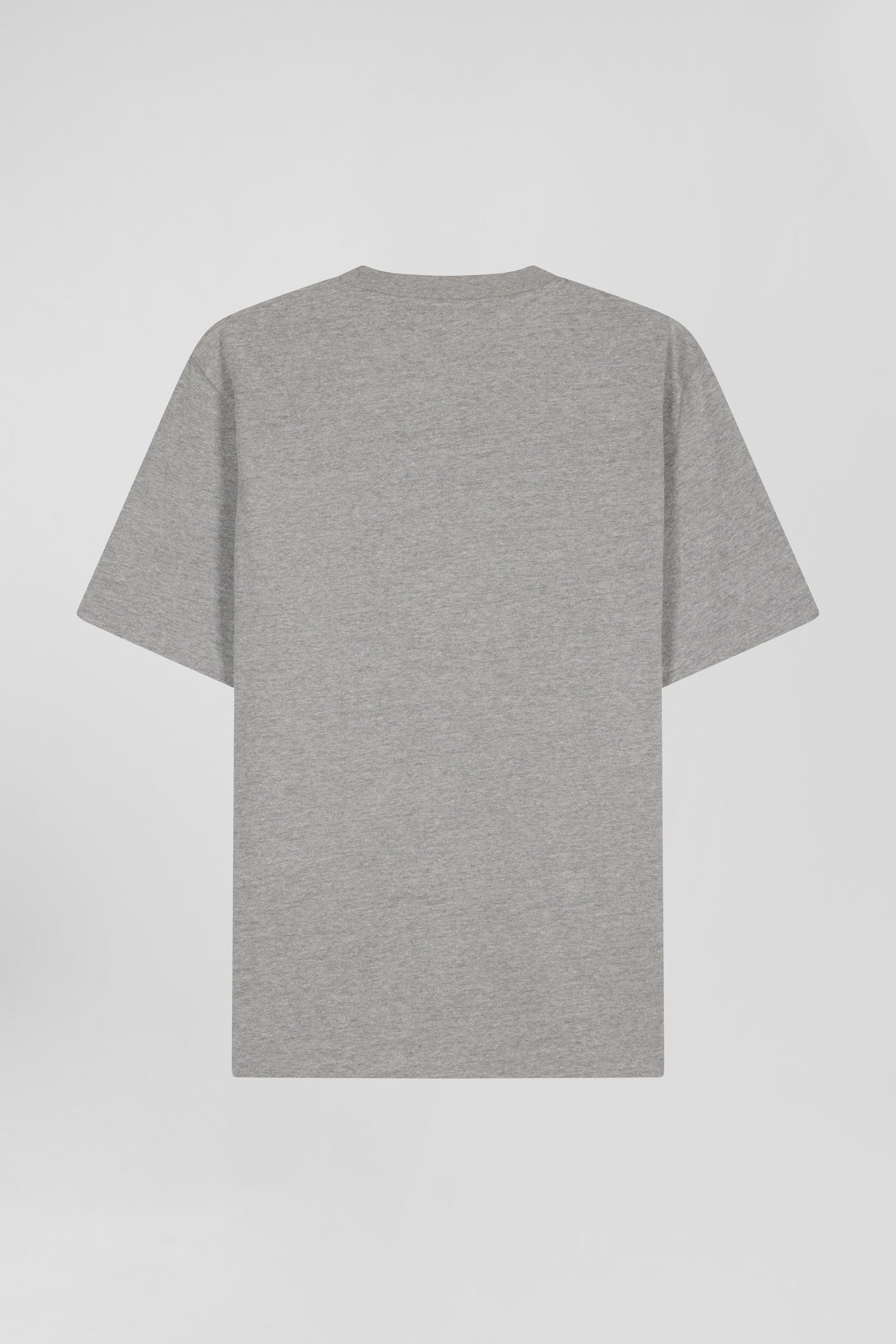 Oversize grey Eden Park French Flair cotton short-sleeved T-shirt