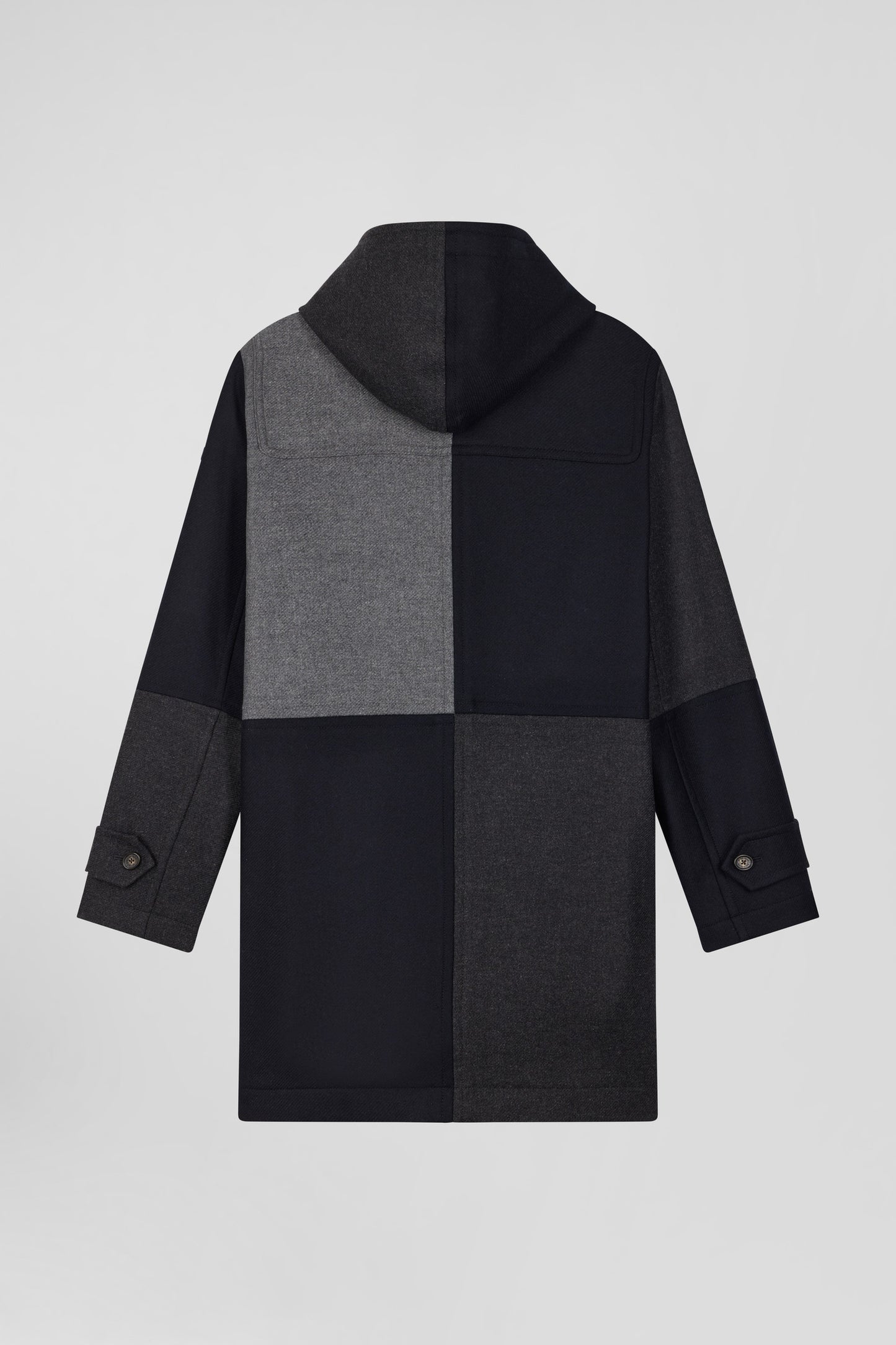 Navy blue Barbarian wool blend duffle coat