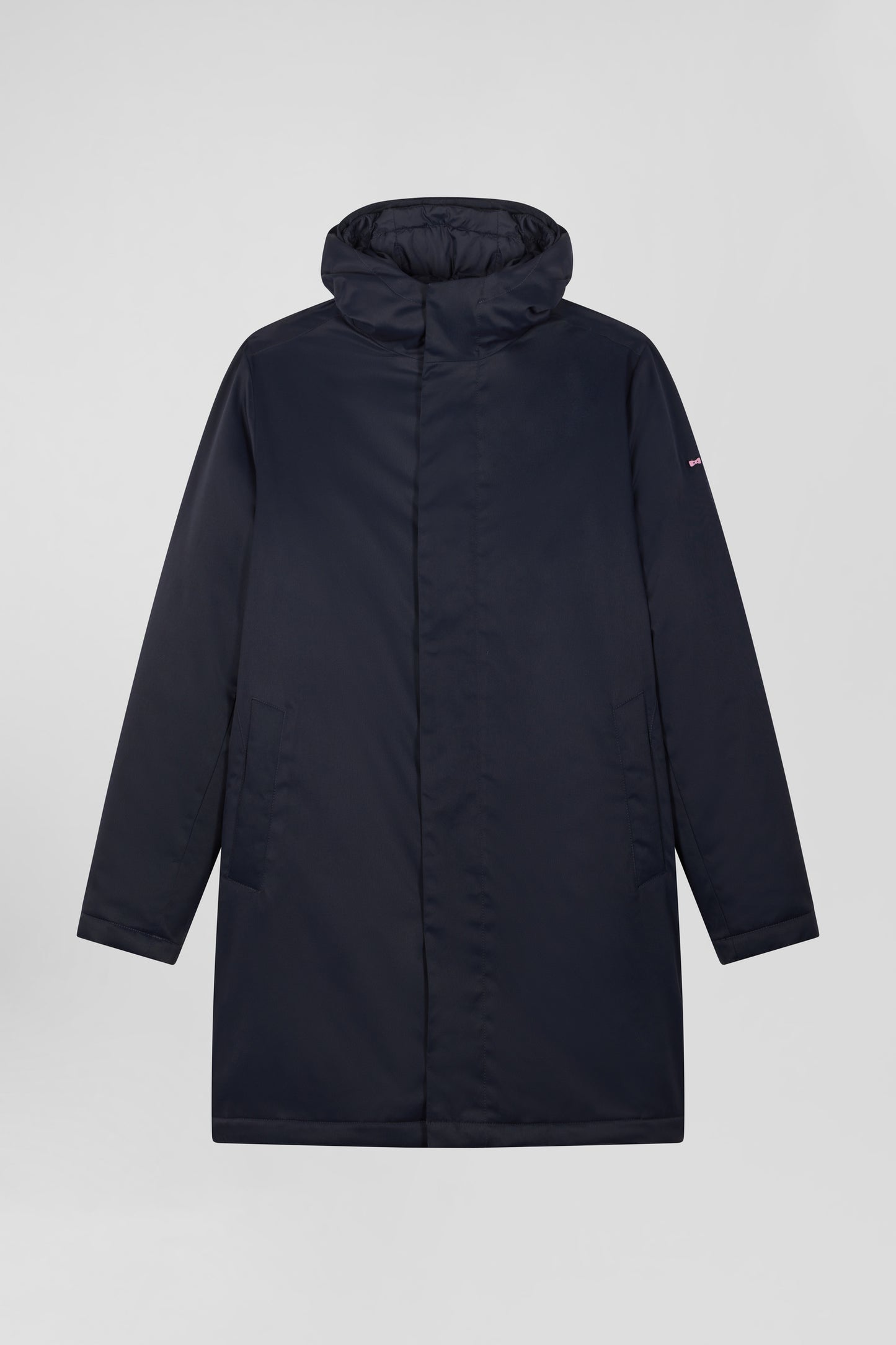 Navy blue 2-in-1 nylon parka and down jacket