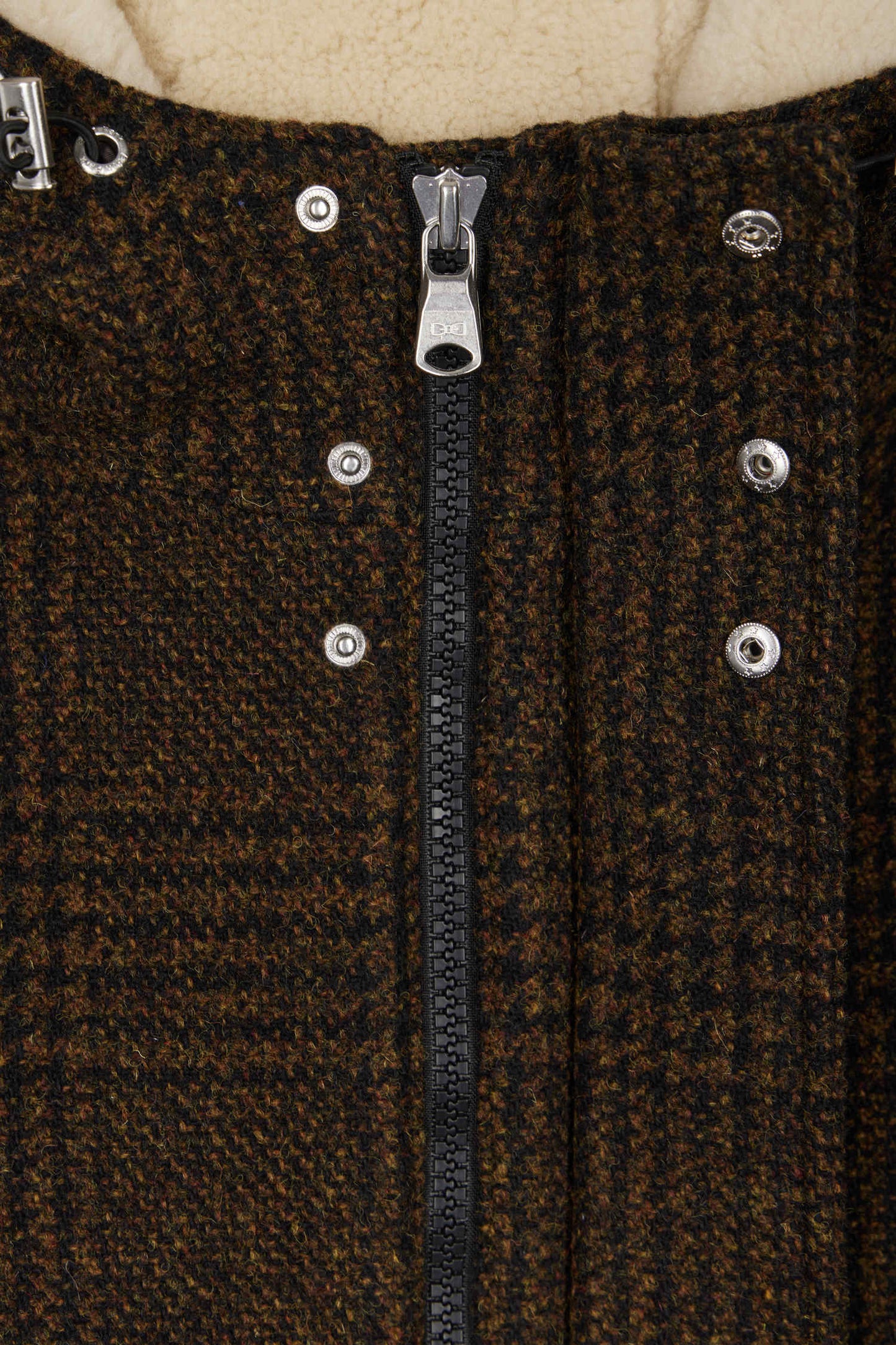 Brown wool parka