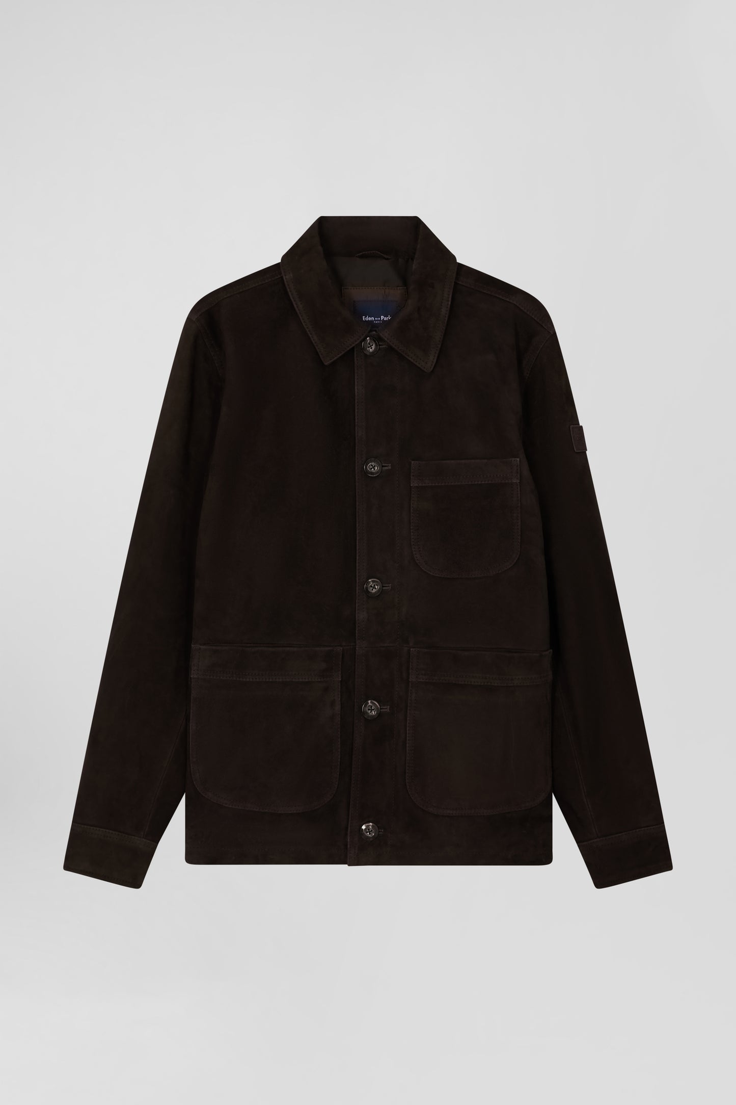 Dark brown Suede Overshirt