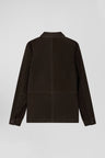 Dark brown Suede Overshirt
