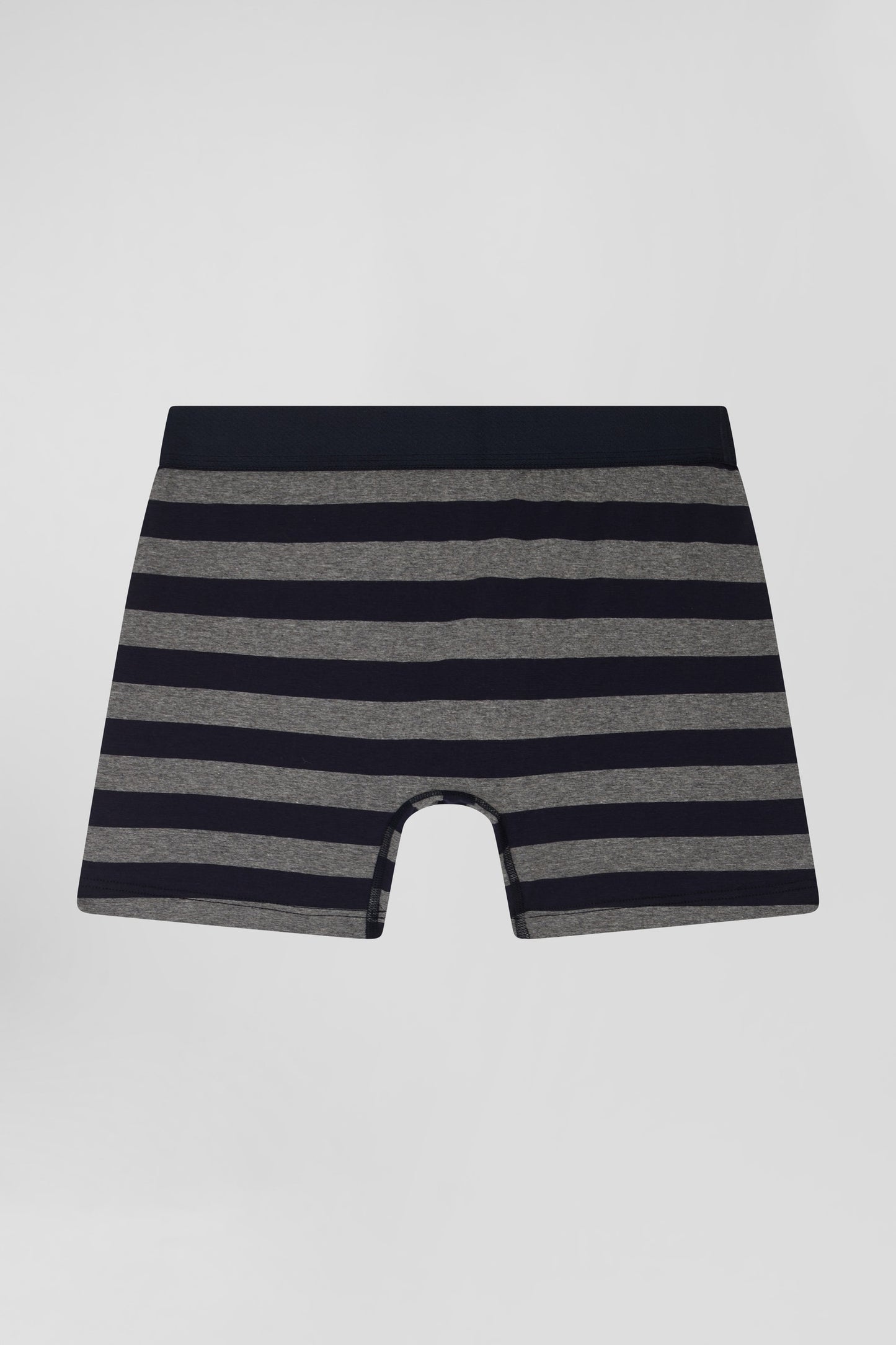 Anthracite grey striped stretch cotton boxers