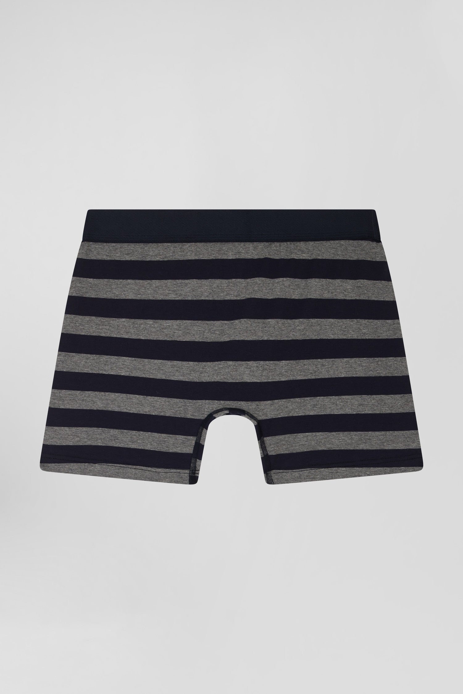 Anthracite grey striped stretch cotton boxers