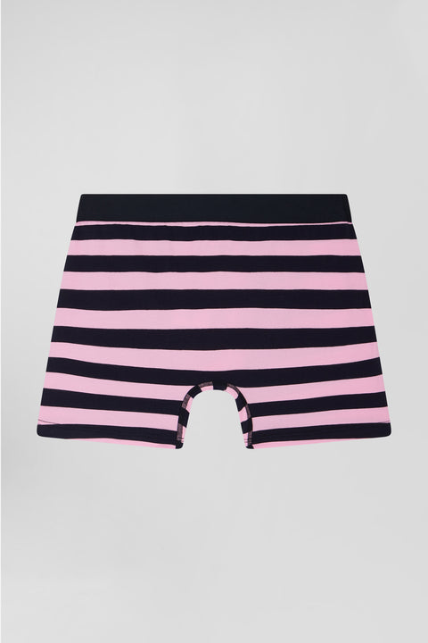 Pink striped stretch cotton boxers - Image 3