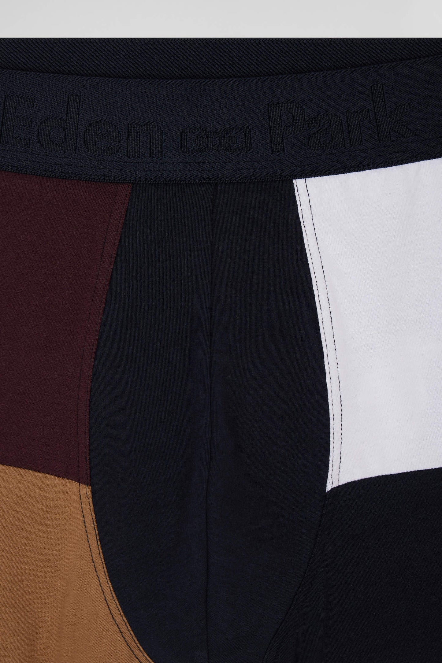 Bordeaux colorblock stretch cotton boxers