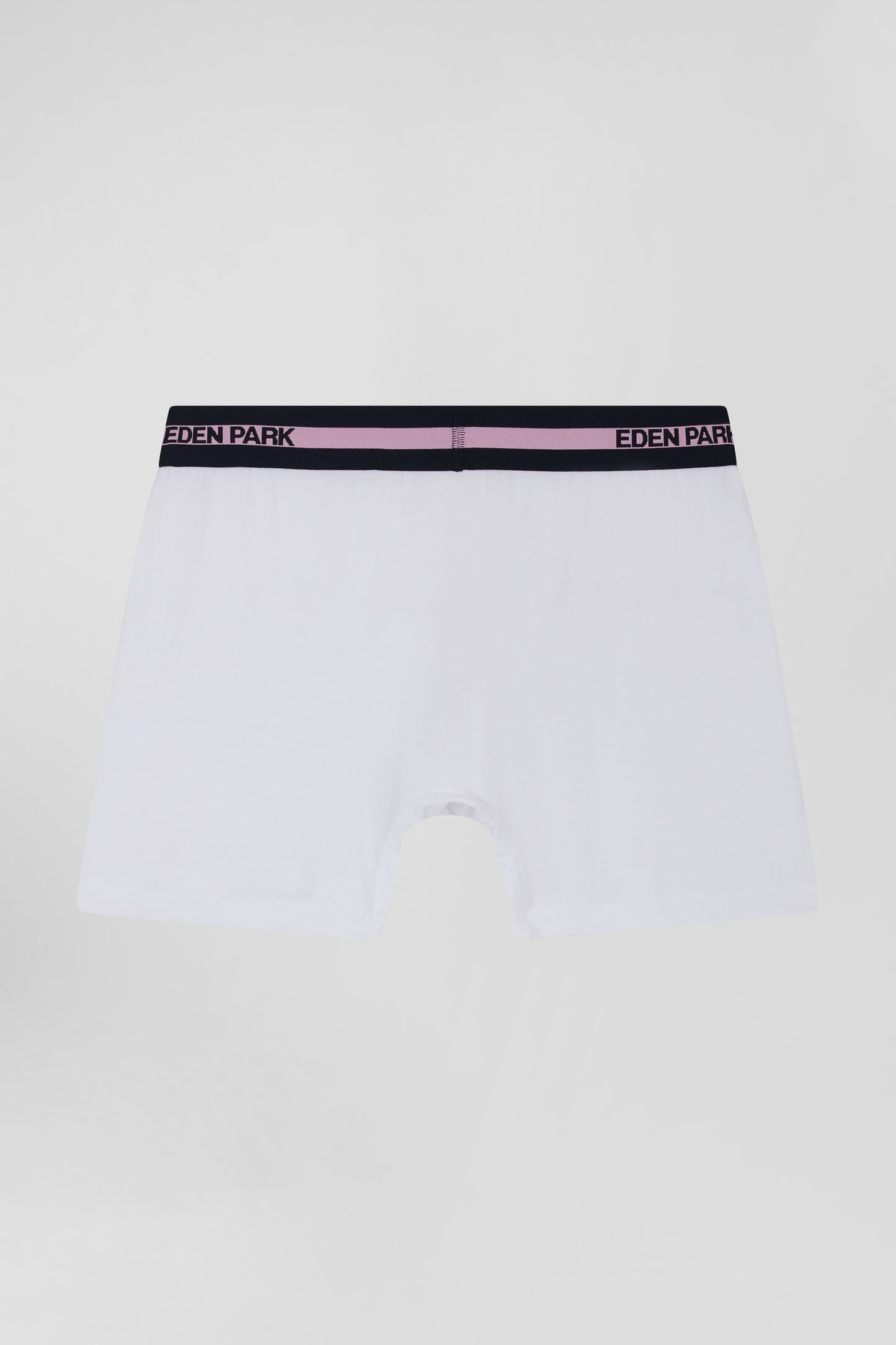 Boxer en coton stretch blanc