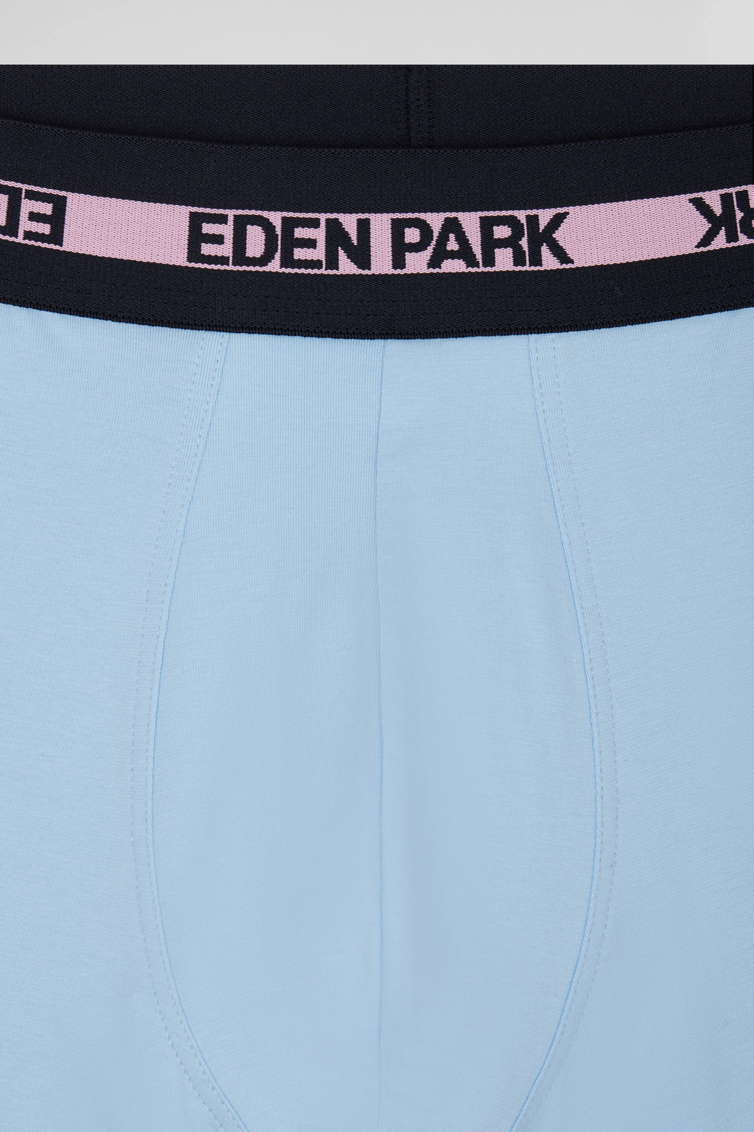 Sky blue stretch cotton boxers with branded waistband