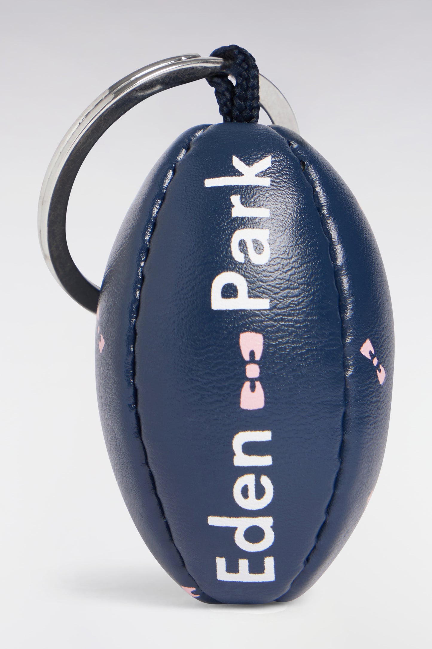Rugby ball keyring navy