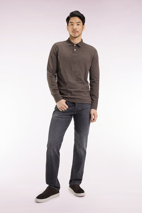 5-pocket jeans in washed grey stretch denim blend, regular fit - Image 1