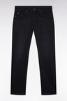 5-pocket jeans in black stretch denim blend with slim fit