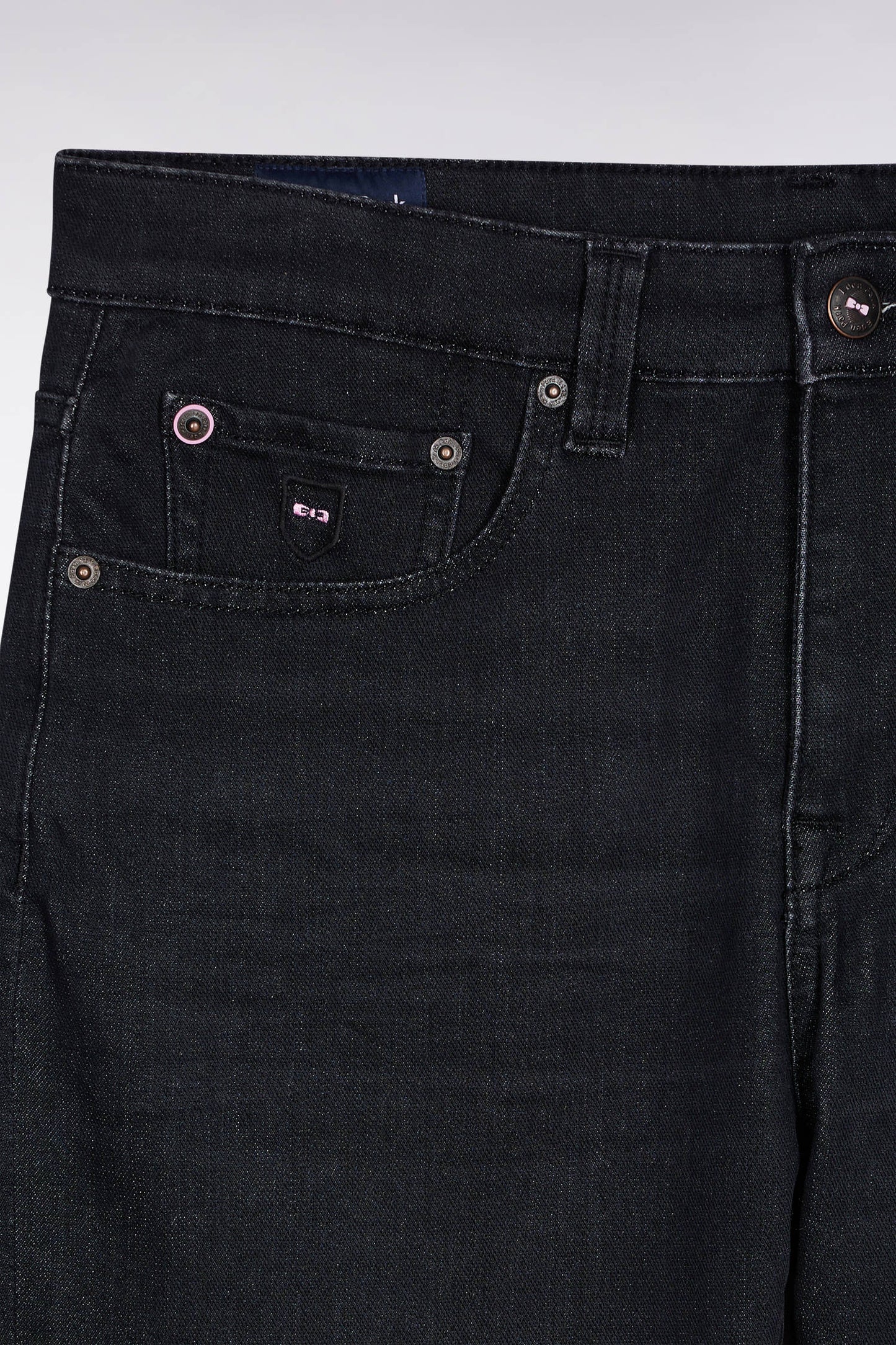5-pocket jeans in black stretch denim blend with slim fit