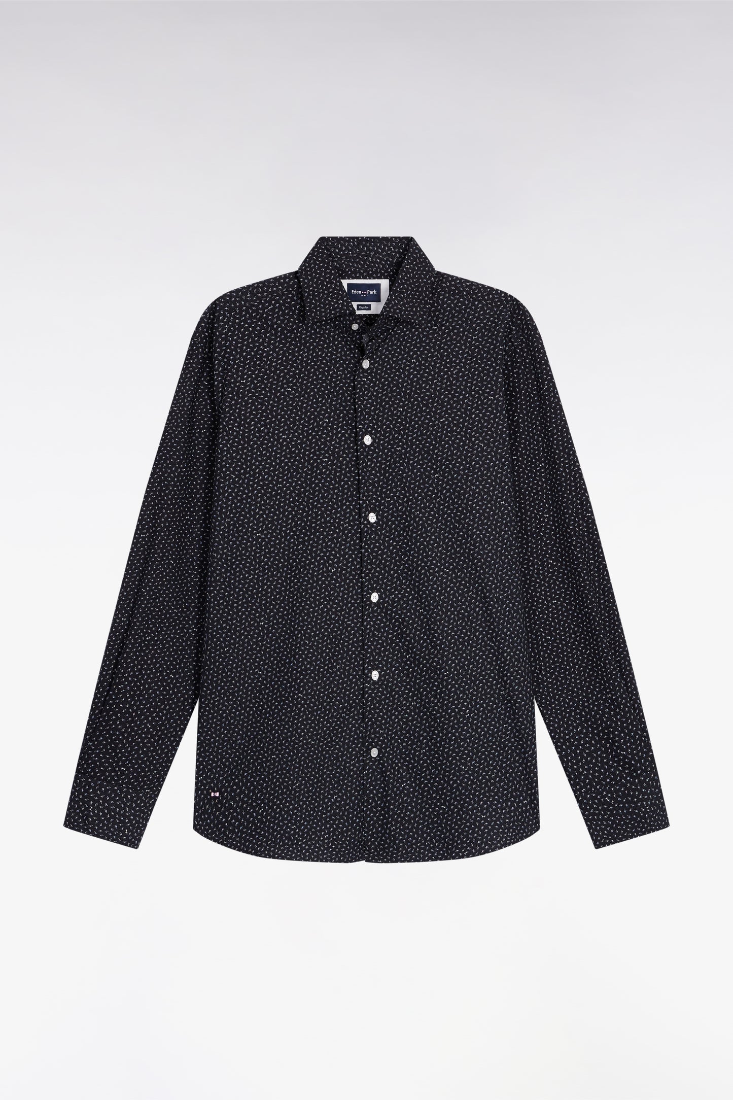 Blue-grey cotton shirt