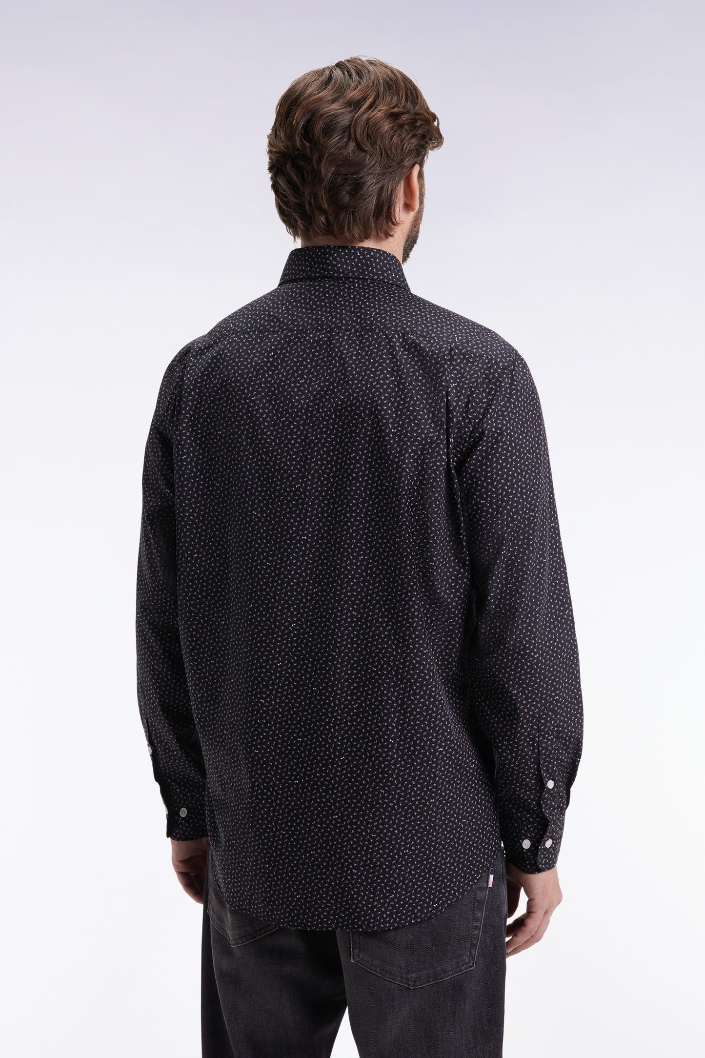 Blue-grey cotton shirt