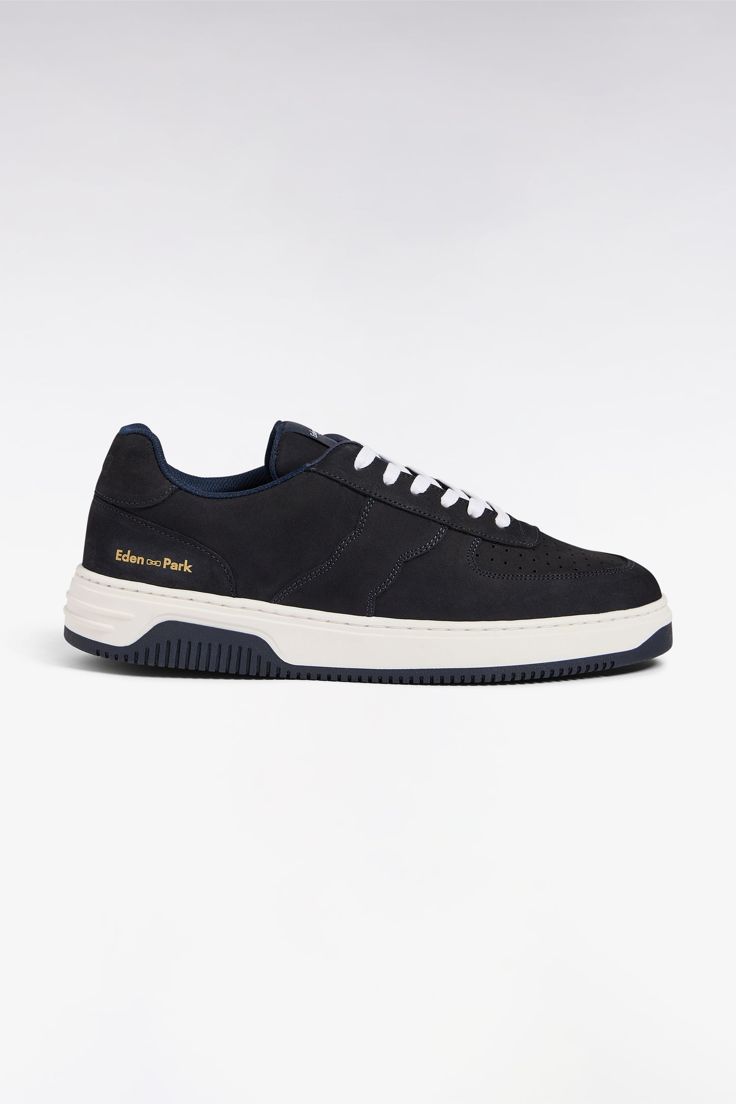 Navy suede sneakers