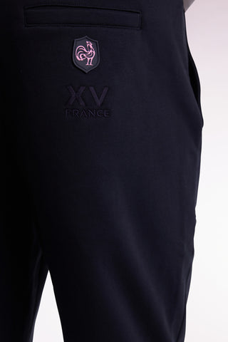 XV de France navy fleece straight-cut jogging suit
