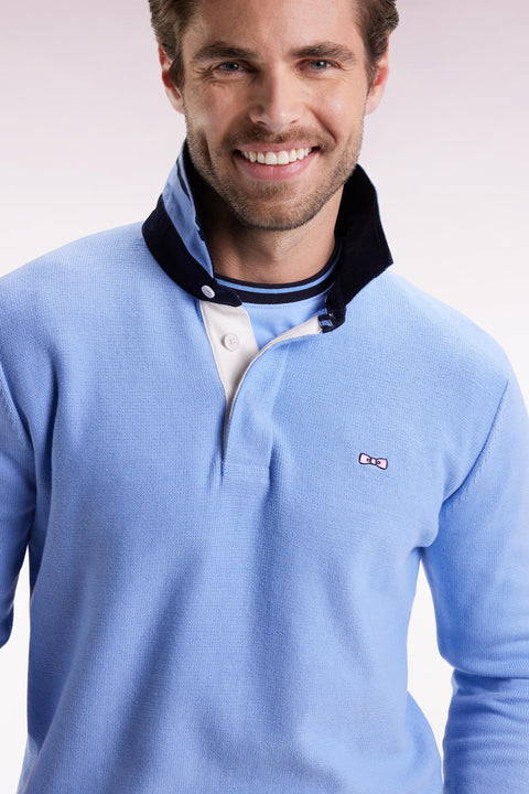 Pull col maillot en coton ciel broderie 10 - Image 3