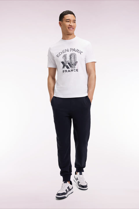 T-shirt à manches courtes blanc sérigraphie XV de France - Image 3