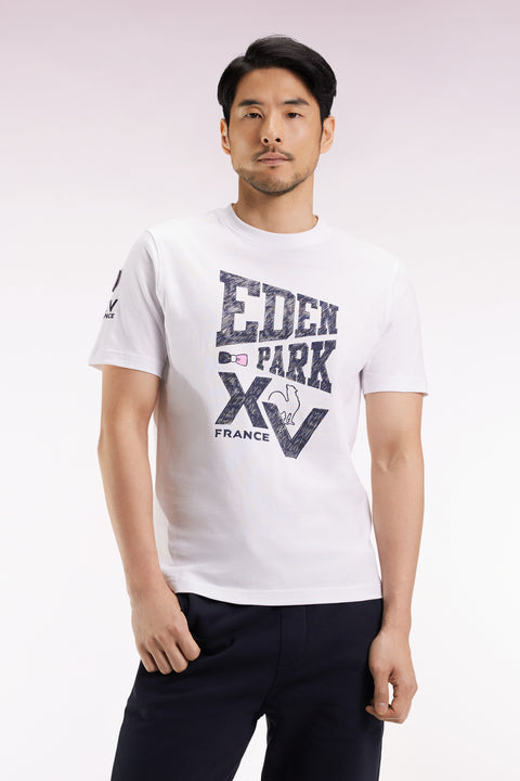T-shirt à manches courtes blanc sérigraphie XV de France - Image 1
