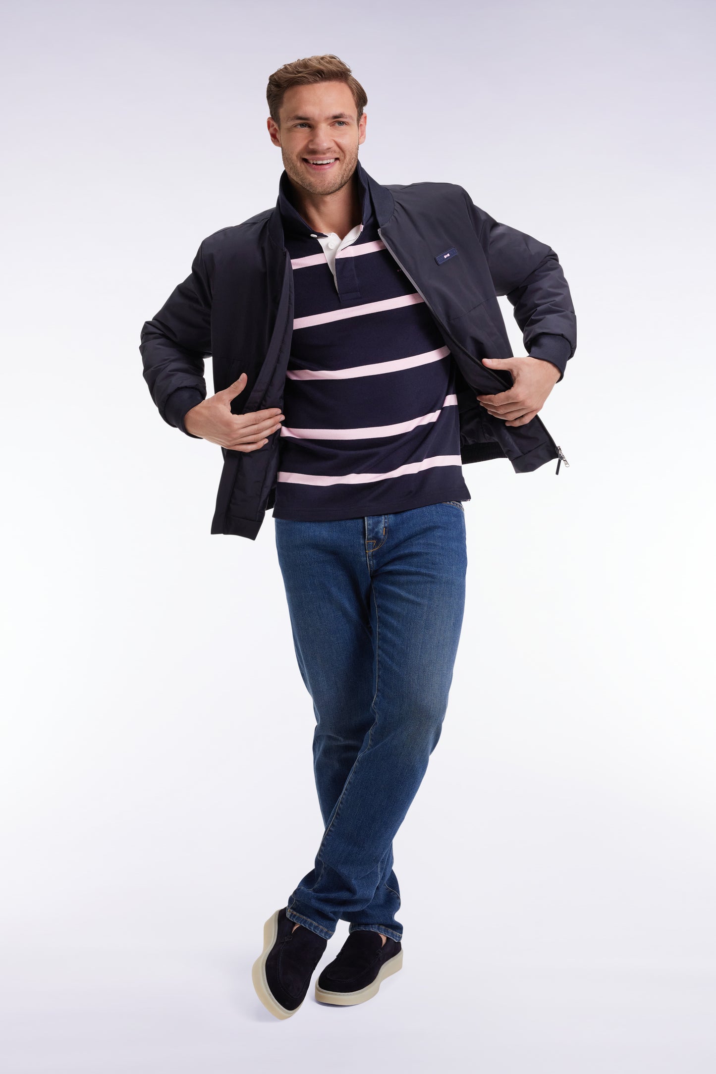 Starter navy zipped jacket