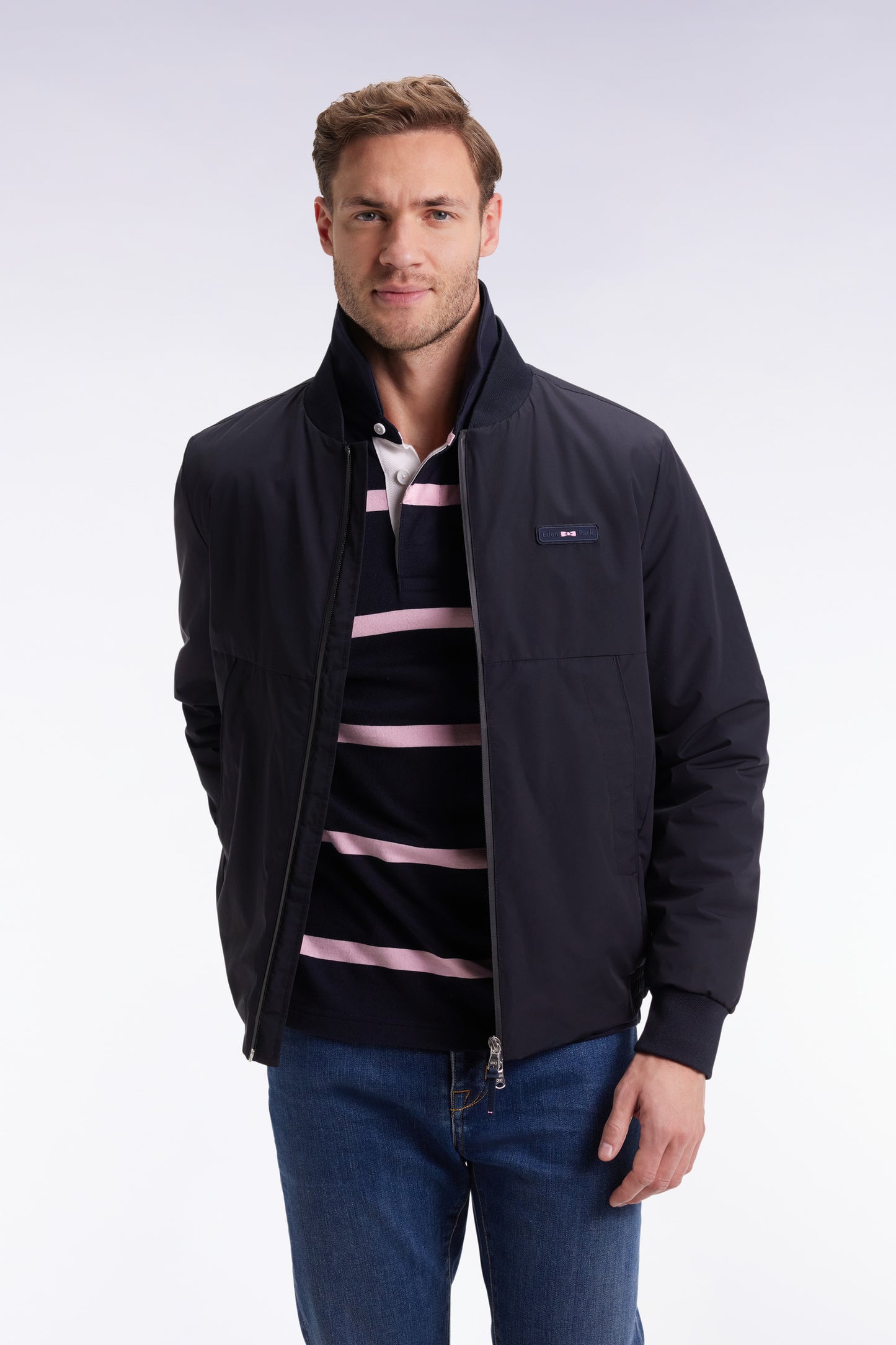 Starter navy zipped jacket