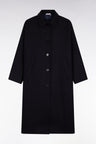 Navy wool kimono coat