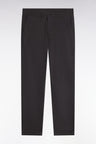 Wrinkle-free chino pants in khaki stretch cotton gabardine