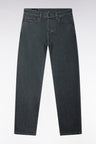 Regular fit gray one wash stretch denim jeans