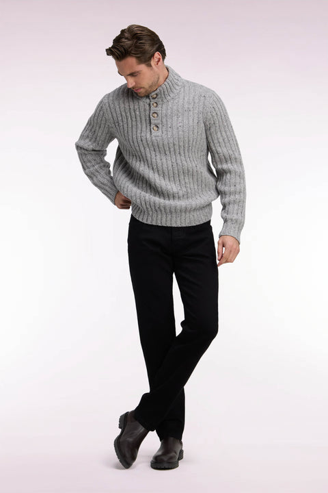 Jean en denim stretch one wash noir coupe regular - Image 1