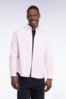 Plain pink cotton straight cut shirt