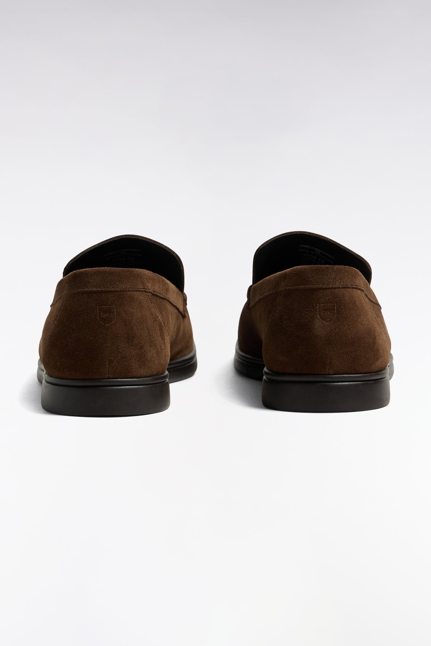 Mocassins en cuir suédé marron