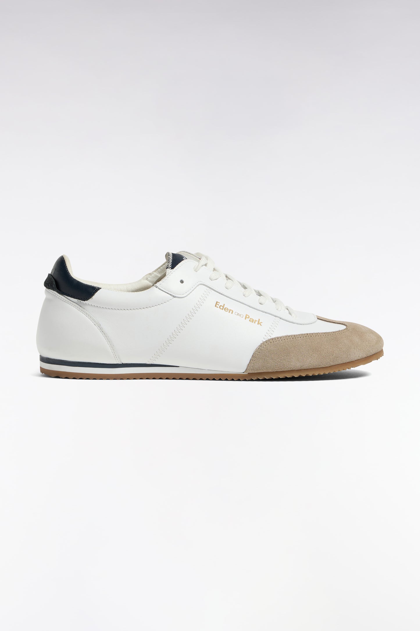 Baskets basses en cuir blanc