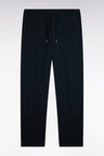 Unisex joggers in navy heather loose fit interlock