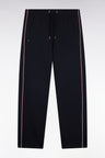 Navy interlock fleece jogging pants with pink piping XV de France