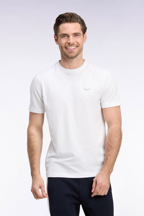 T-shirt manches courtes blanc coupe droite - Image 3