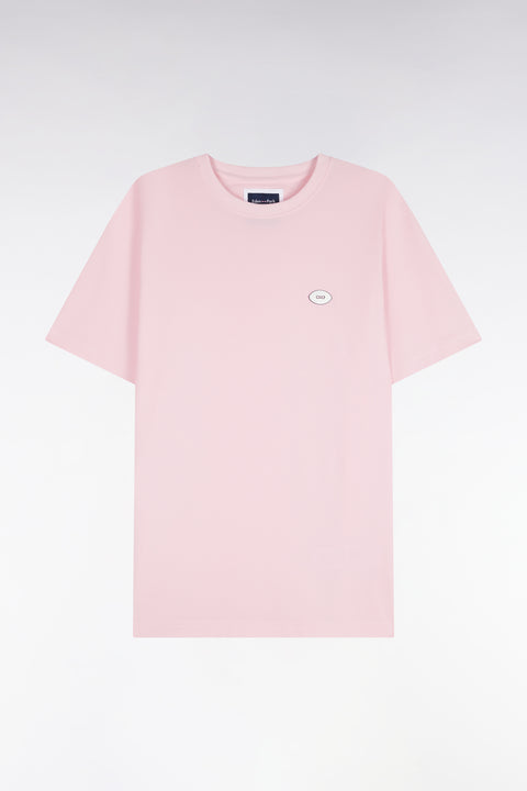 T-shirt manches courtes rose coupe droite - Image 1