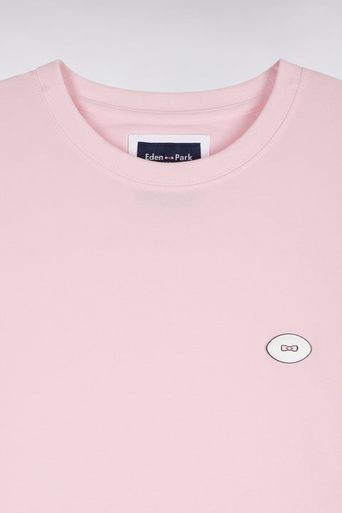 T-shirt manches courtes rose coupe droite - Image 2