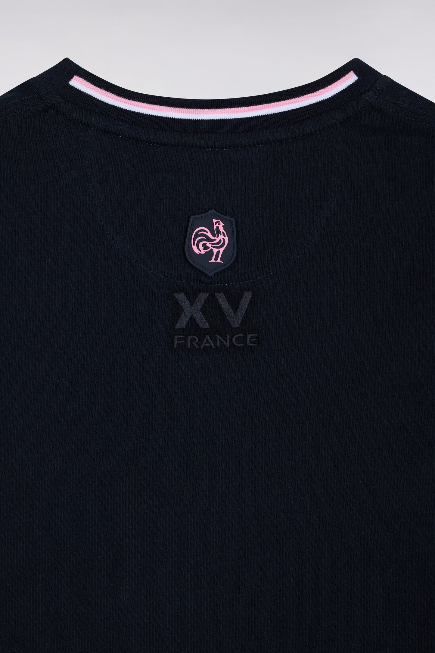 T-shirt manches courtes marine XV de France coupe droite