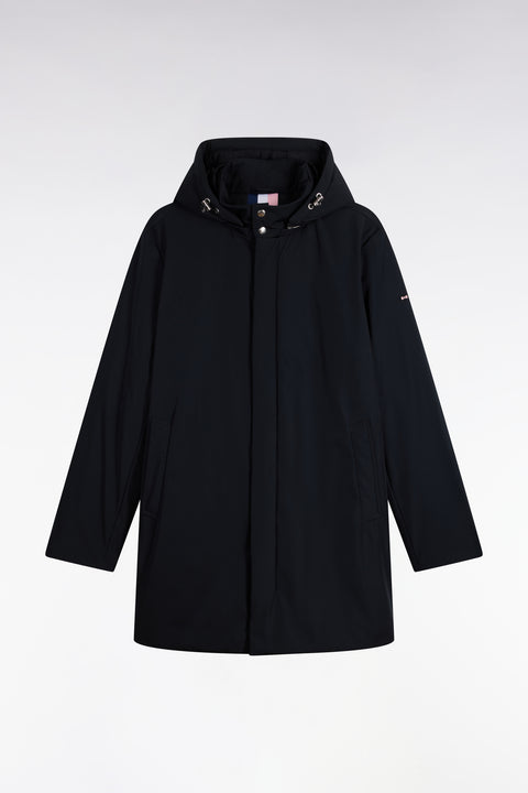 Black parka with removable hood - Image 2