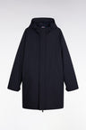 Long navy parka