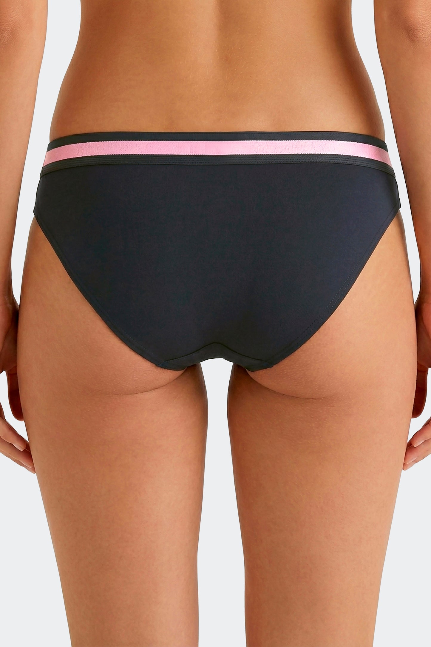 Culotte unie en coton stretch marine