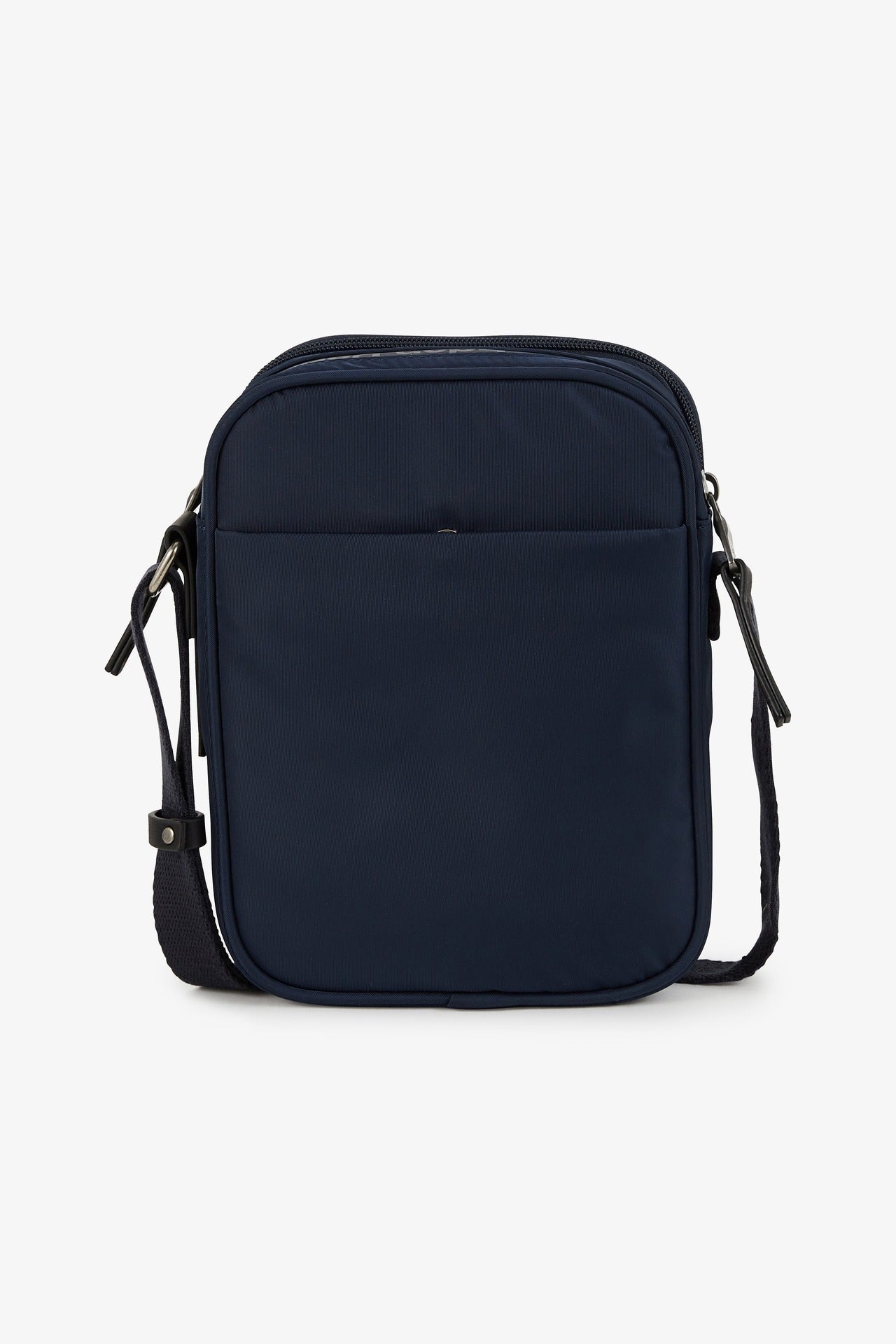 Dark blue rectangular messenger bag