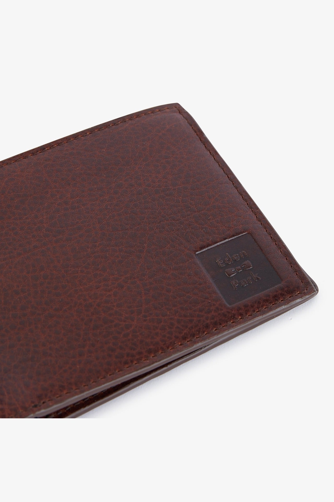 Dark brown leather wallet