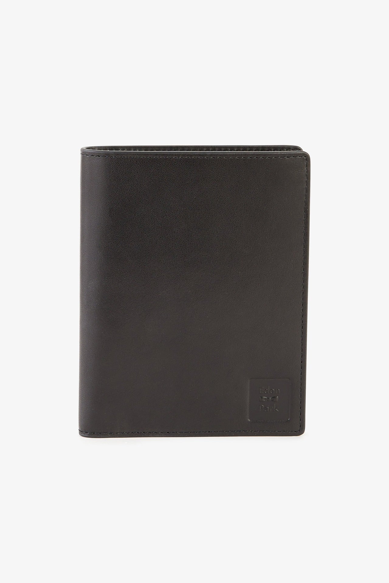 Black leather passport wallet