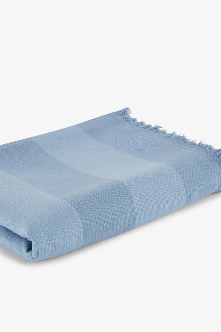 Fouta rayé bleu ciel